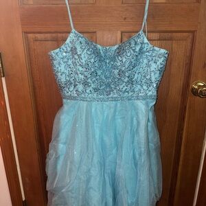 Light Blue Homecoming Dress